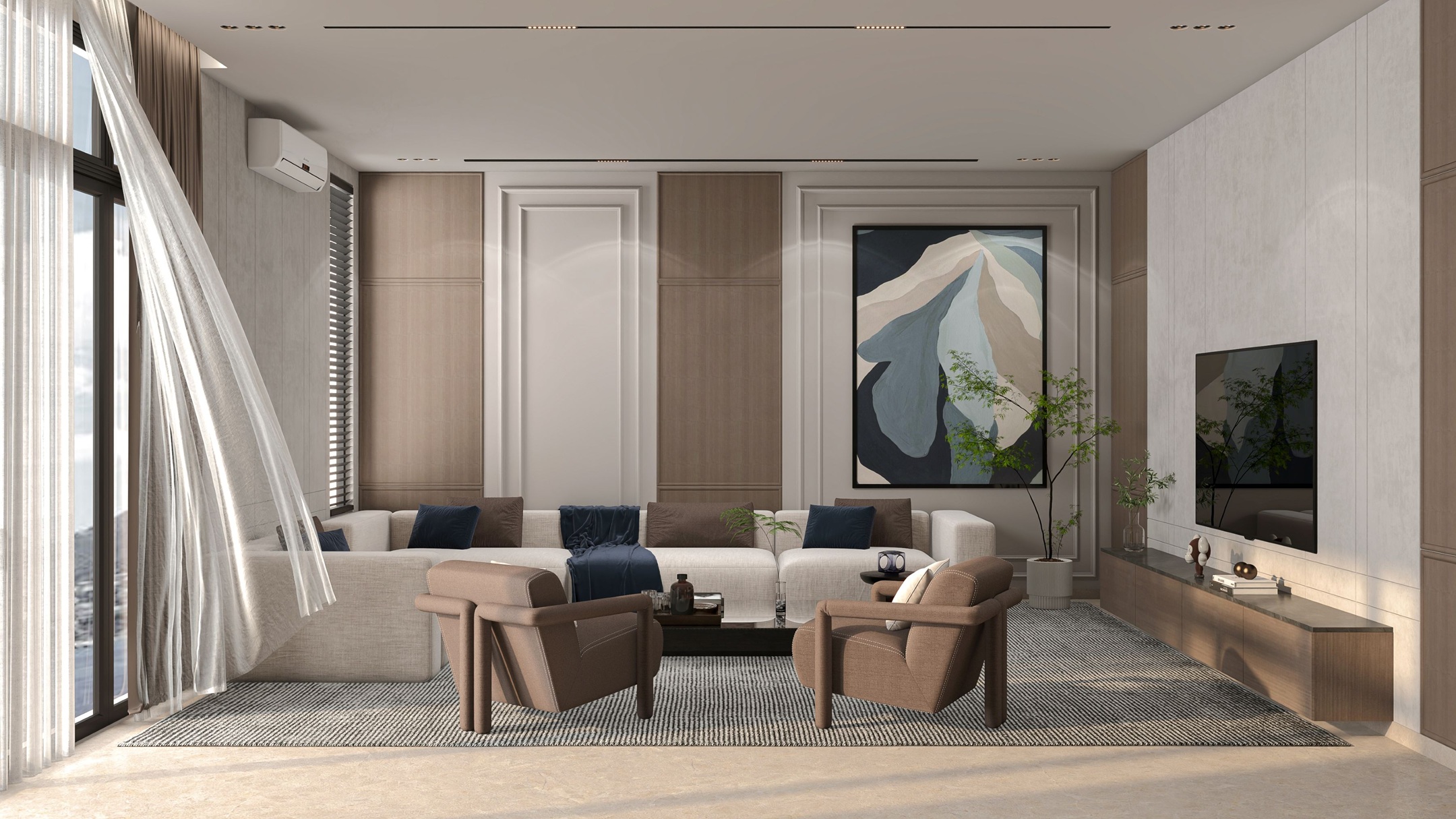 Modernist Master Suite Interior